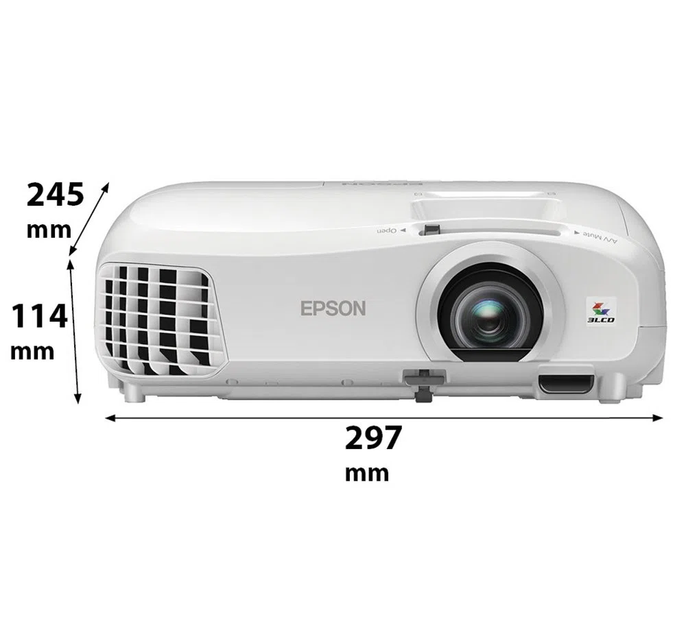 Epson EH-TW5210 Videoproiettore 3D per l'Home Cinema, Tecnologia 3LCD, Bianco