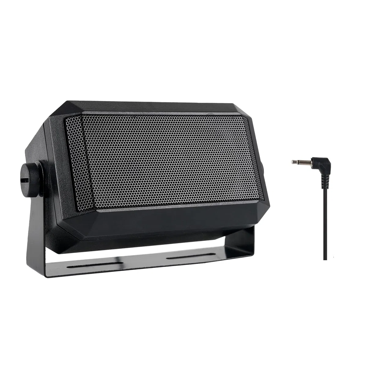 Retevis V001 CB Altoparlante Esterno, 8 Ohm 5 W, con Spina da 3,5 mm e kit di Montaggio, Altoparlante Rettangolare per Comunicazioni, Compatibile con radio CB MB61/MB62/MB63A (1 pezzo)