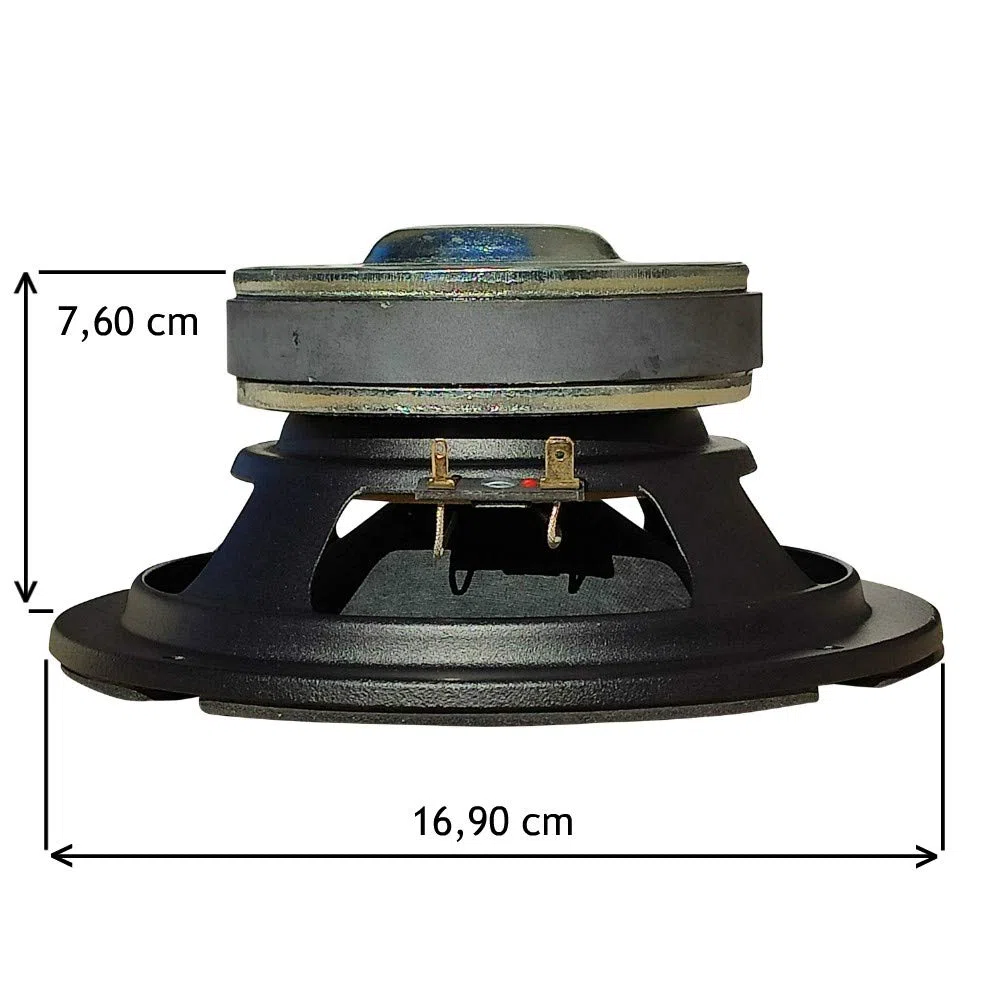 1 altoparlante CIARE CW161N diffusore woofer da 16,50 cm 165 mm 6,5" da 80 watt rms e 180 watt max 4 ohm sospensione in gomma, 1 pezzo + 5 sticker omaggio