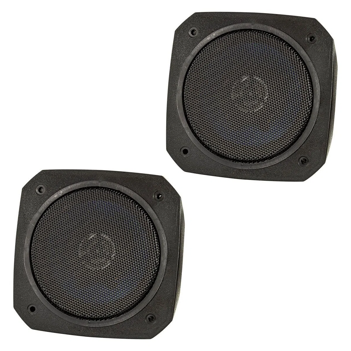 tomzz Audio 4000-010 Set di altoparlanti per montaggio a superficie dal look retrò in contenitore DIN 100 mm Sistema di altoparlanti coassiali a 2 vie 80 Watt