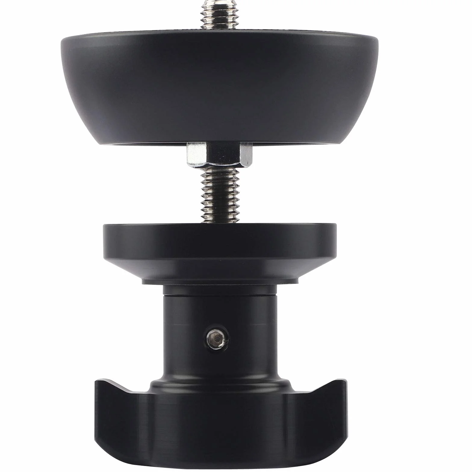 Haoge - Ciotola da 75 mm con mezza sfera in metallo, adattatore piatto a ciotola, per convertire video Bowl treppiede e testa fluida con viti da 3/8" per Manfrotto 501/502/504