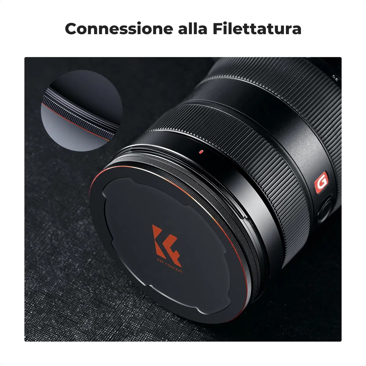 K&F CONCEPT 2 in 1 Tappo Magnetico compatibile con Obiettivi e Filtro da 82 mm