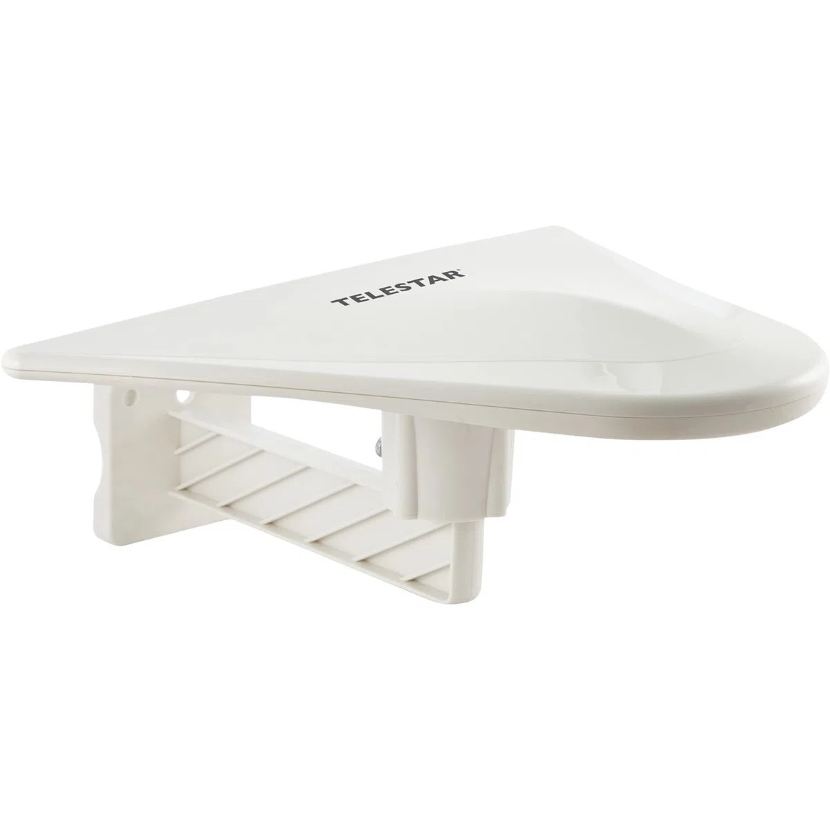 TELESTAR ANTENNA 10 LTE – Antenna attiva DVB-T2 per esterni (Outdoor & Camping, DVB-T2/FM/DAB+, guadagno 51 dB) – Bianco