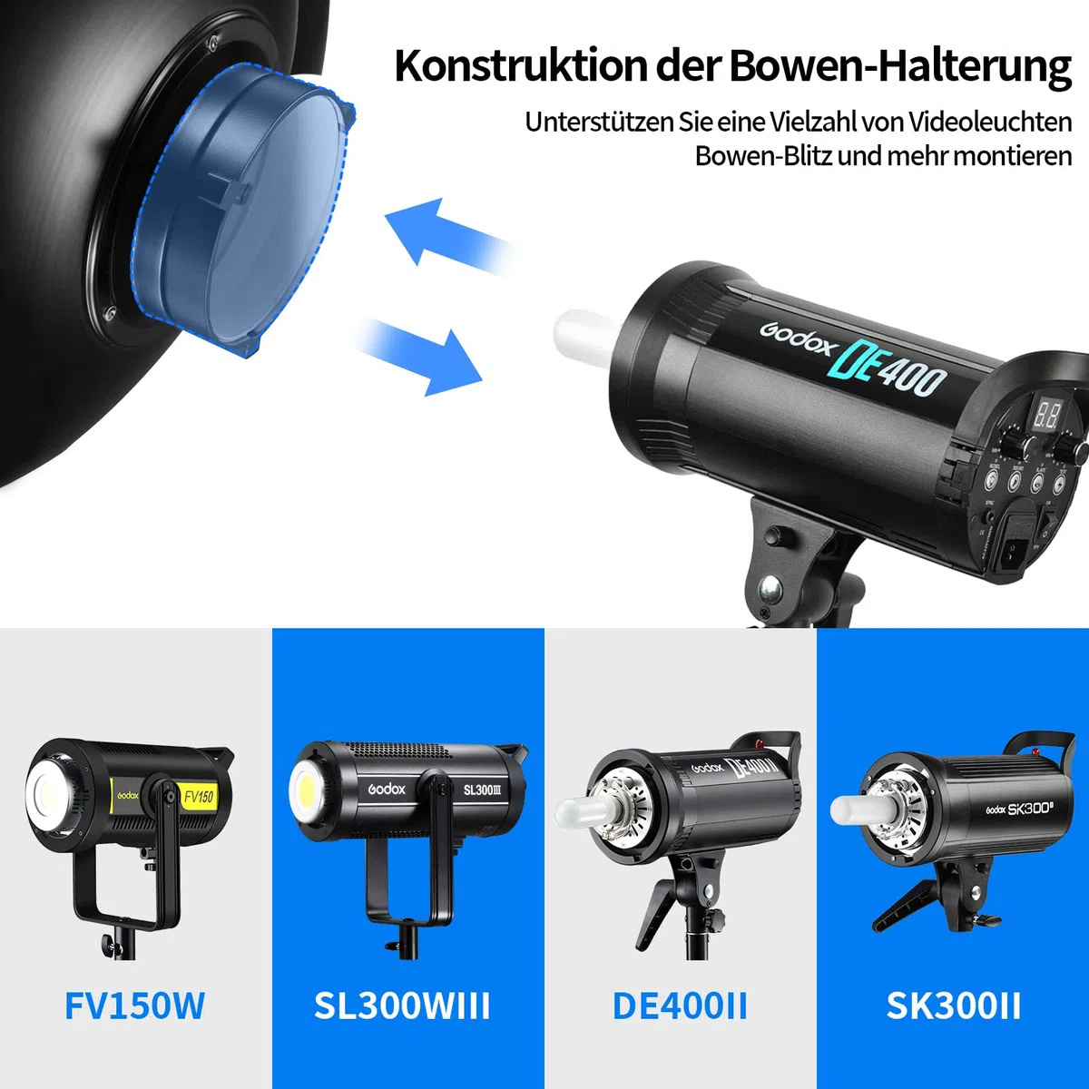 Soonpho Beauty Dish 30 cm/12 pollici Riflettore standard con griglia a nido d'ape nera, diffusore d'argento e borsa per la conservazione, da studio fotografico per flash da studio con attacco Bowens