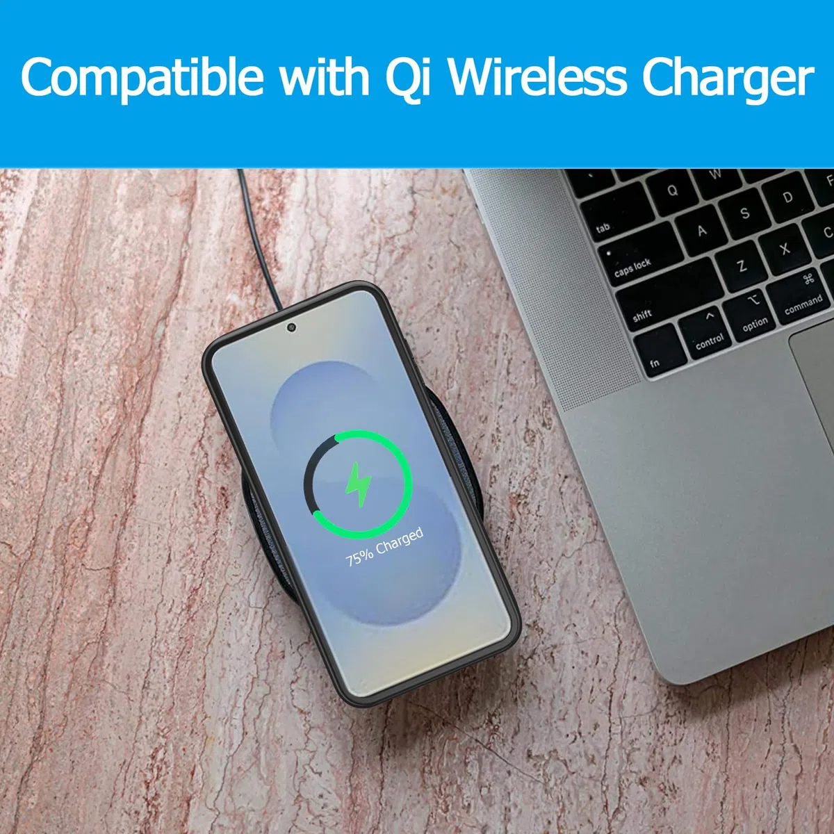 10000mAh Magnetic Cover Batteria per Samsung Galaxy S25+/S25 Plus Custodia di Ricarica Portatile Ricaricabile con e Caricatore Senza Fili Presi in Esterno Caricabatterie Portatile Custodie