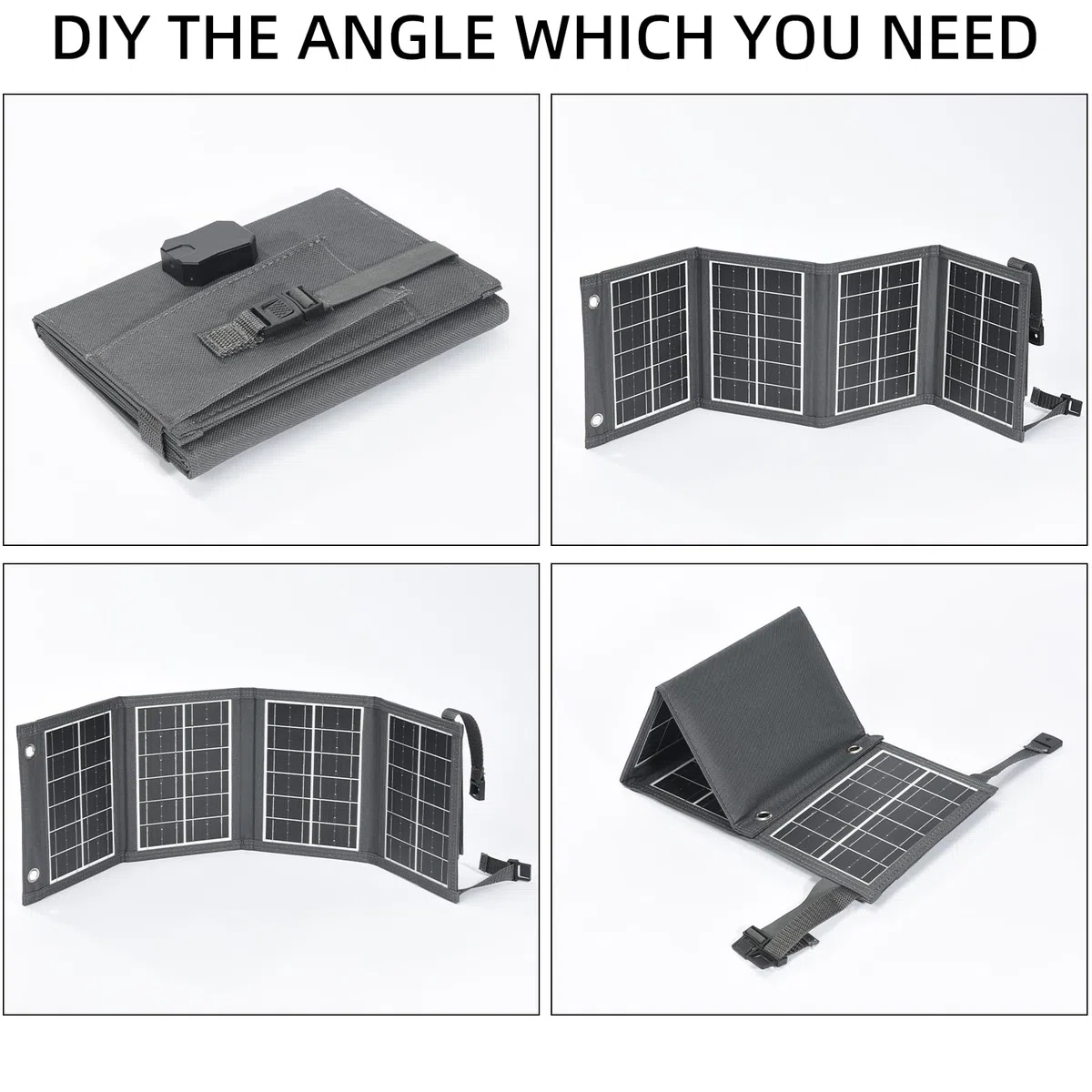 Pannello solare portatile da 30W, caricatore pieghevole per con USB-A, impermeabile IP67, pannello solare monocristallino, per campeggio