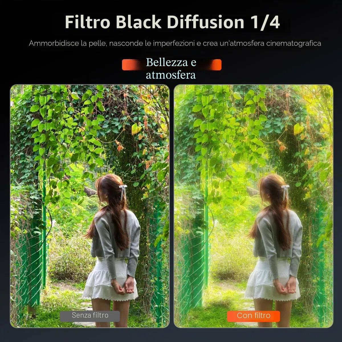 Kit di filtri ND AMAZEAR per accessori DJI Osmo Pocket 4/3 (1/4 Black Mist/CPL / ND16 / ND64 / ND256) Kit di filtri per vlog di viaggio per DJI Pocket 4/3