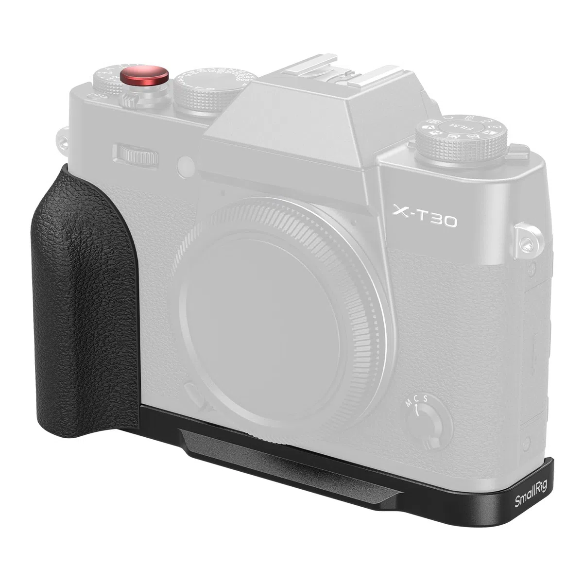 SMALLRIG Impugnatura in silicone a forma di L per fotocamere FUJIFILM X-T30 III/X-T30 II/X-T30, piastra a sgancio rapido integrata per Arca-Swiss, filettatura 1/4"-20, più leggera, scatto (nero