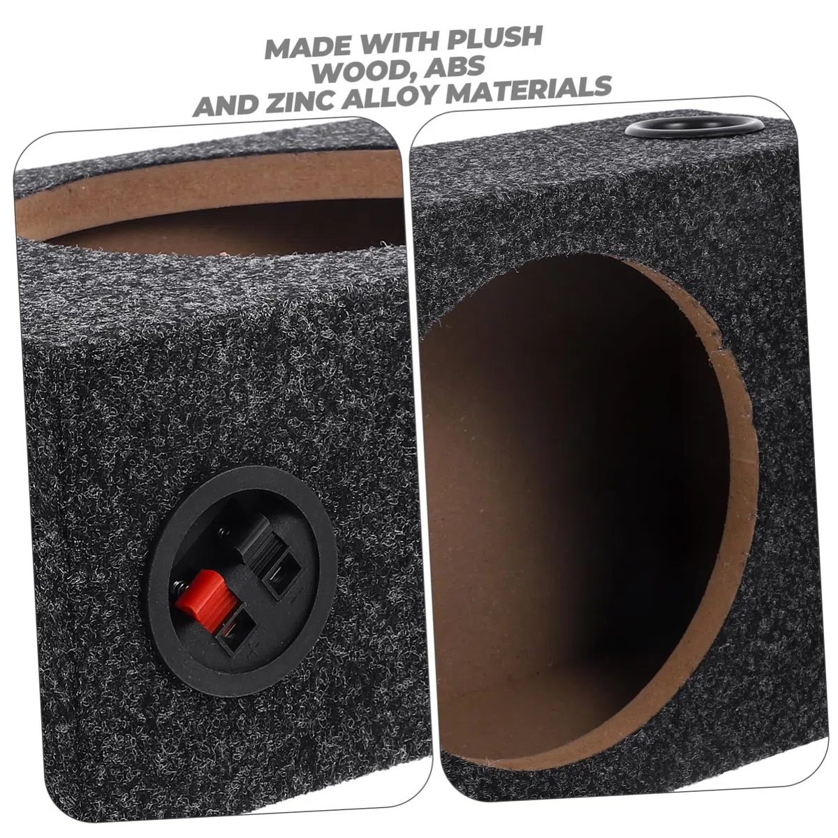 Valiclud Scatola Subwoofer Sigillata Da 8 Pollici Per Auto Con Rivestimento in Moquette Box Per Subwoofer Facile Da Installare Per Appassionati Di Audio Auto Fai Da Te