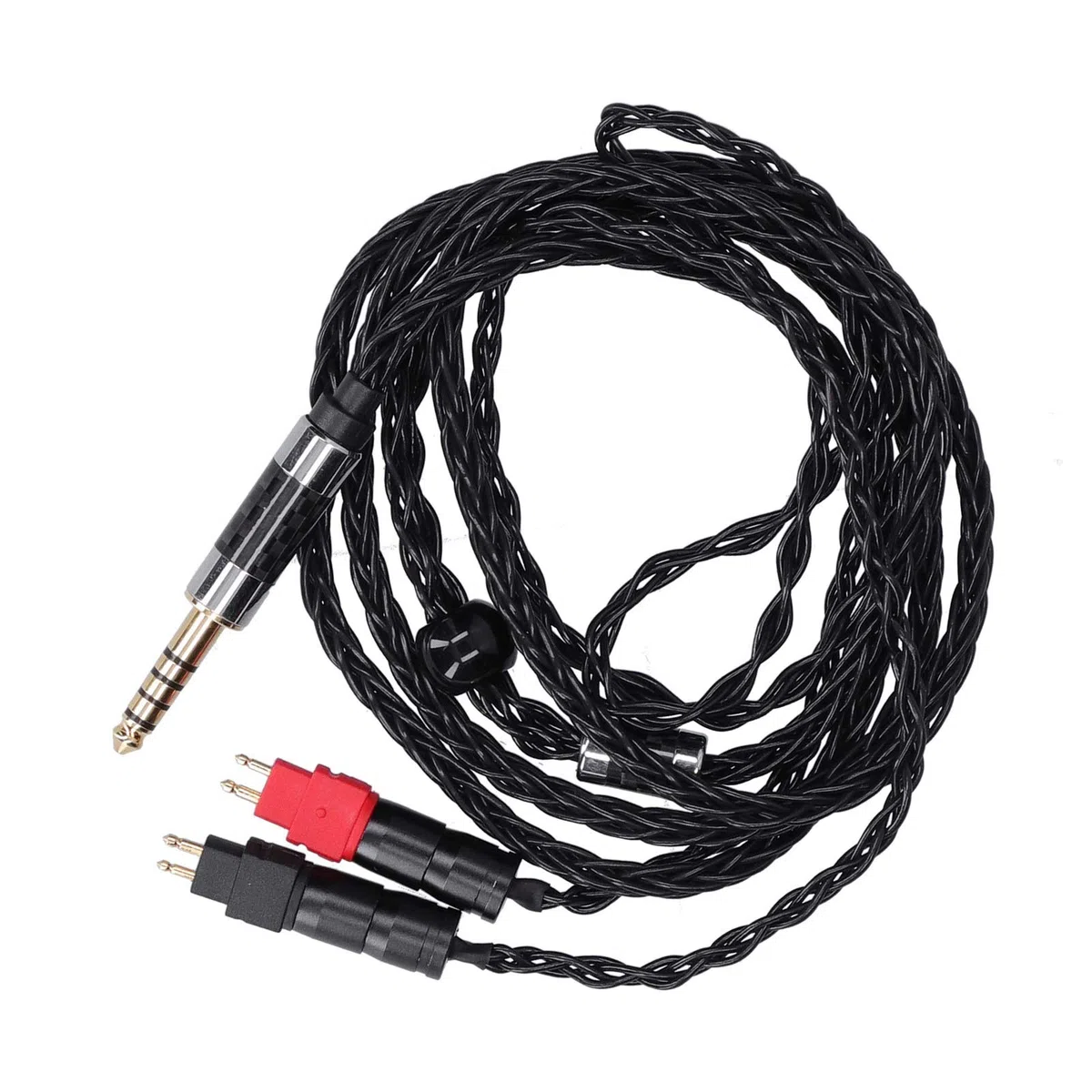 ASHATA Cavo di Ricambio per, Cavo Placcato Argento OCC Bilanciato a Doppio Ago a 8 Core per HD600 HD580(4.4MM Bilanciati)