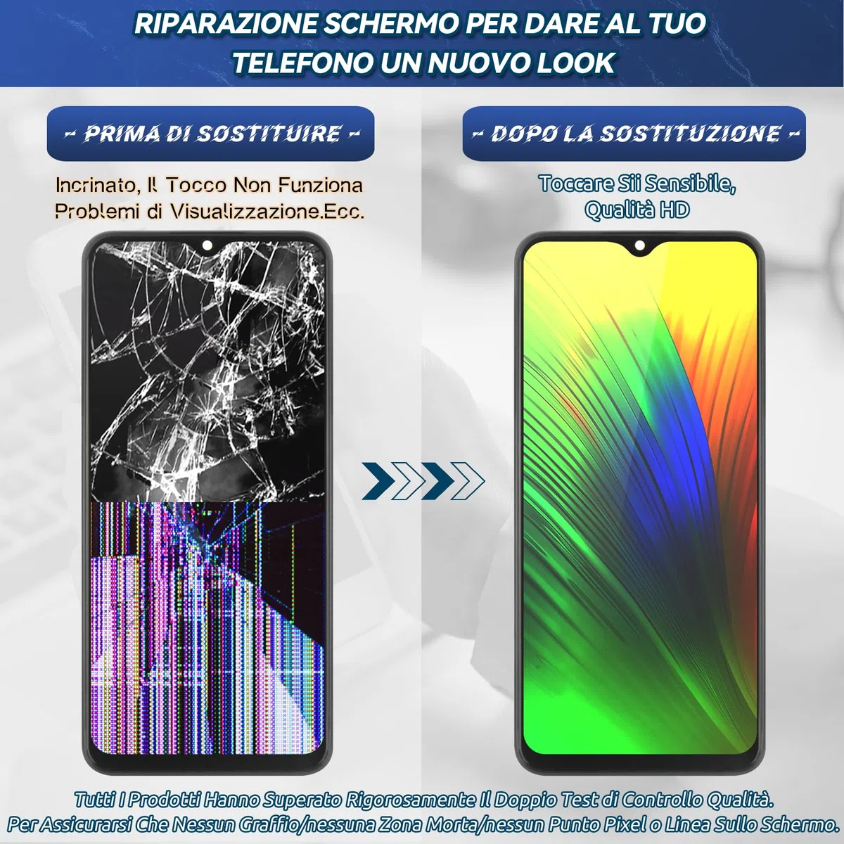 RongZy Schermo LCD per DOOGEE Blade 10/10 PRO Display Sostituzione per DOOGEE Blade 10 Ultra Digitizer Assembly Vetro di Ricambio Touch Screen con Strumenti(Nero