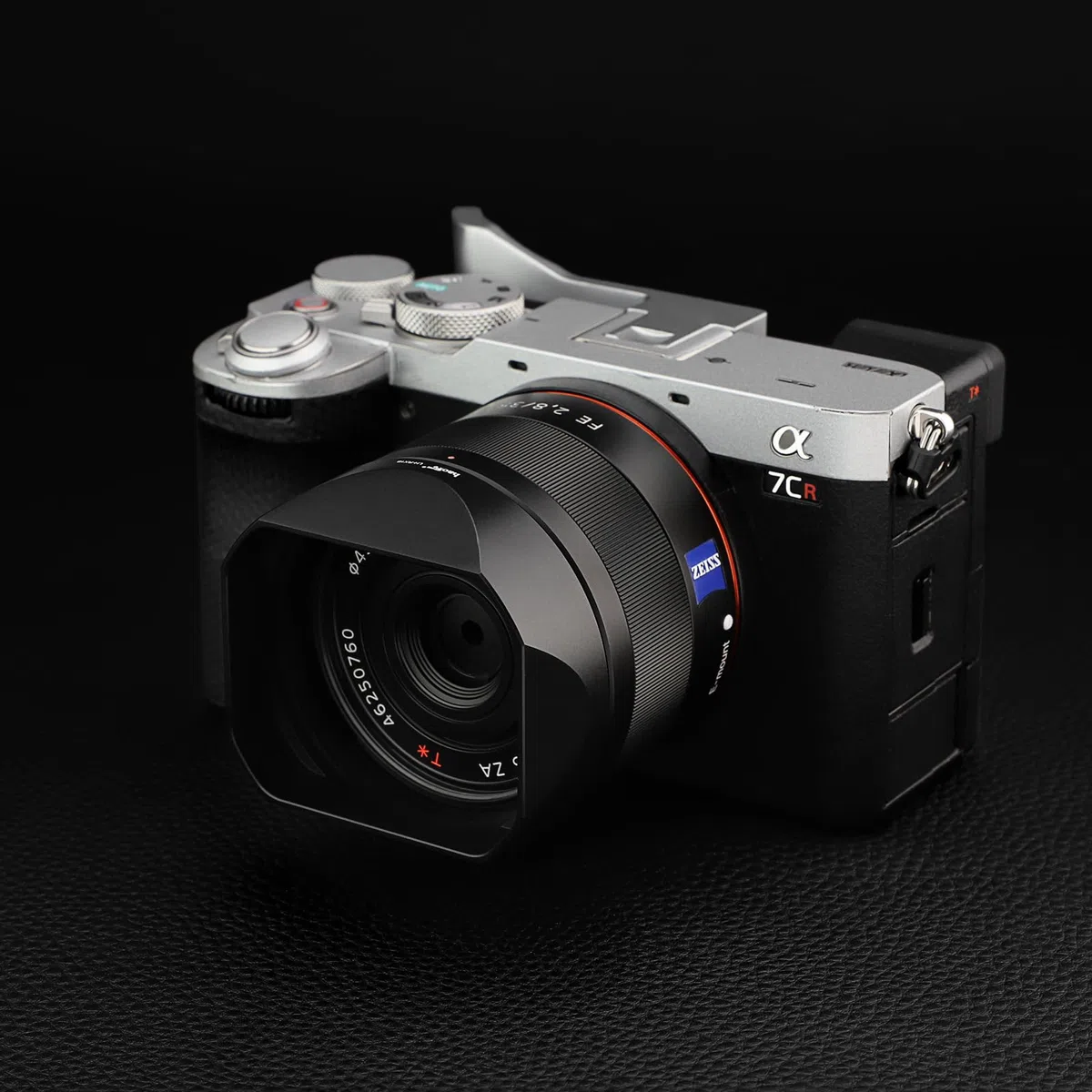 Haoge LH-S245N paraluce quadrato in metallo per obiettivo Sony FE 50 mm F2.5 G FE 40 mm F2.5 G FE 24 mm F2.8 G Paralume con cappuccio