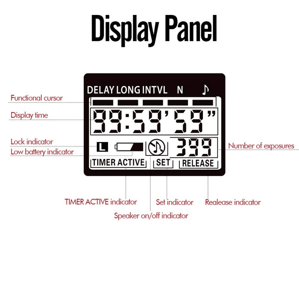 PHOTOOLEX T710C Telecomando Intervallometro Scatto Remoto LCD Timer per Canon EOS 1300D / 1200D / 1100D / 1000D / 750D / 700D / 650D / 600D / 550D / 500D / 450D / 100D / 5D Mark II / 7D / 70D etc.