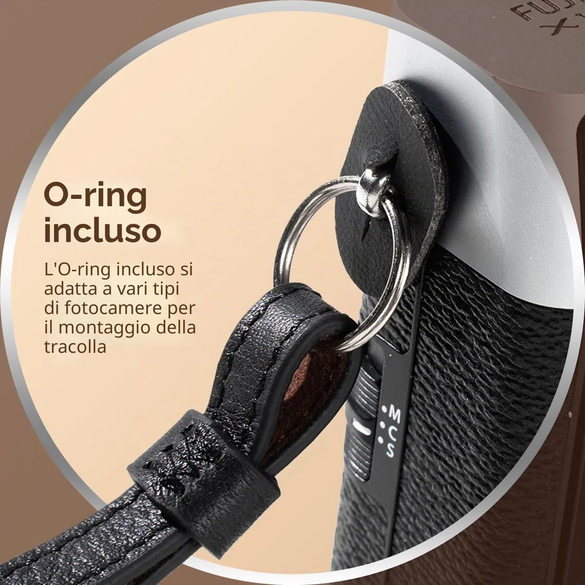 SMALLRIG Universal Leather Camera Shoulder Strap for DSLR Camera, Adjustable 100 to 110cm (39 to 43in), Max Load 10kg (22lb), Ergonomic Shoulder Support for Travel/Vlogging (Black) -5208