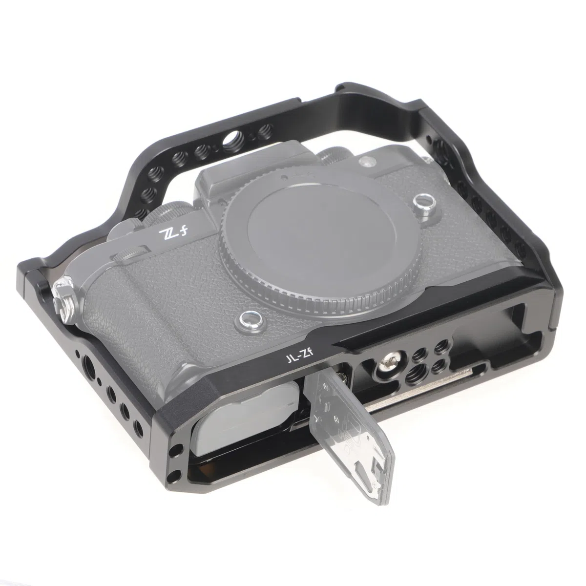Fotga Zf - Gabbia per fotocamera + maniglia superiore per Nikon Zf Mirrorless Camera Vlog Video Shooting Film Making con 1/4"-20 3/8"-16 fori Cold Shoe Mount, maniglia Arri Locating Hole,Camera