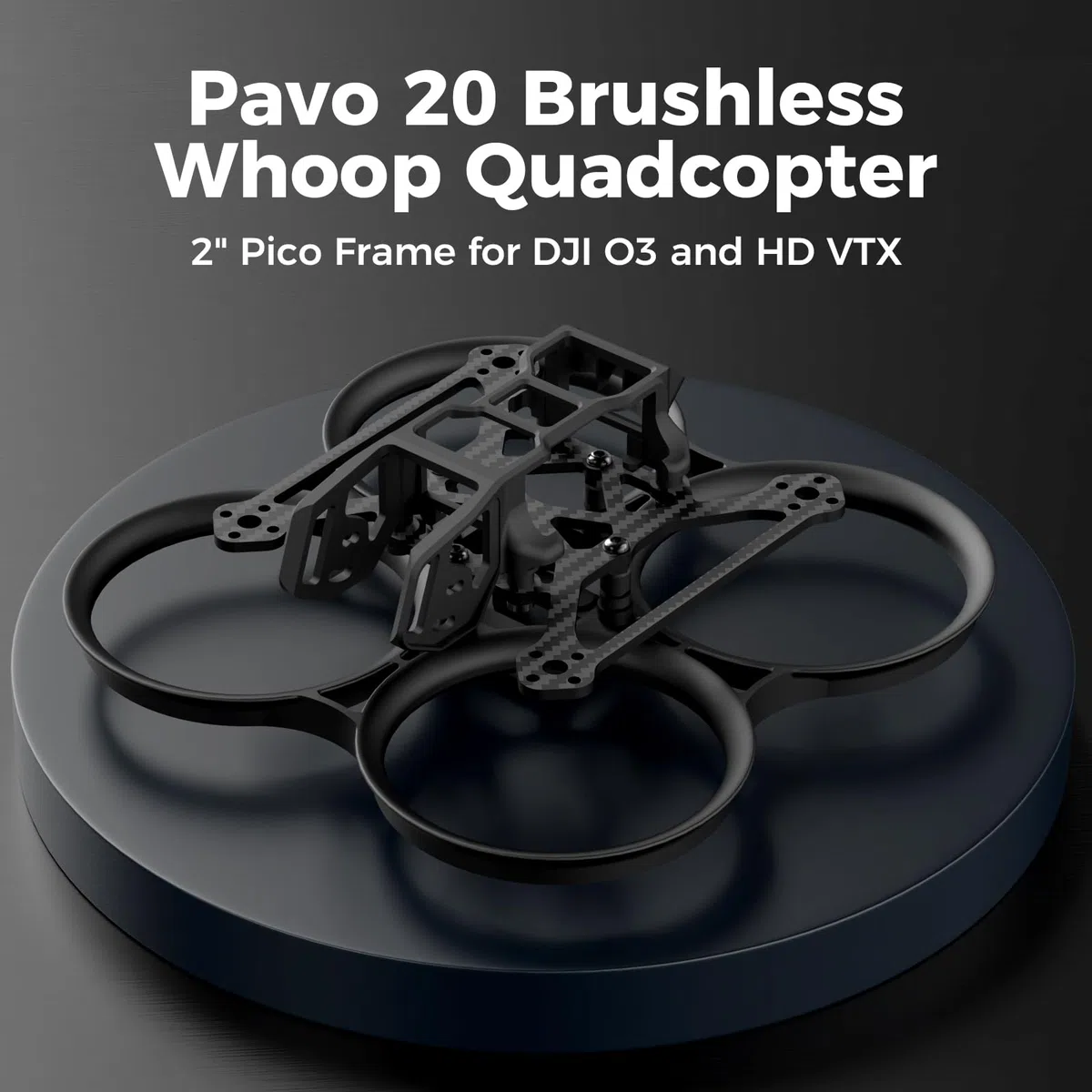 BETAFPV Pavo20 - Telaio Whoop HD VTX, 90 mm, base ruota 90 mm, PA12 Spessato Duct, Installazione Facile, Adatto per VTX Digitali come DJI O3 Air Unit, Rumcam Link, Caddx