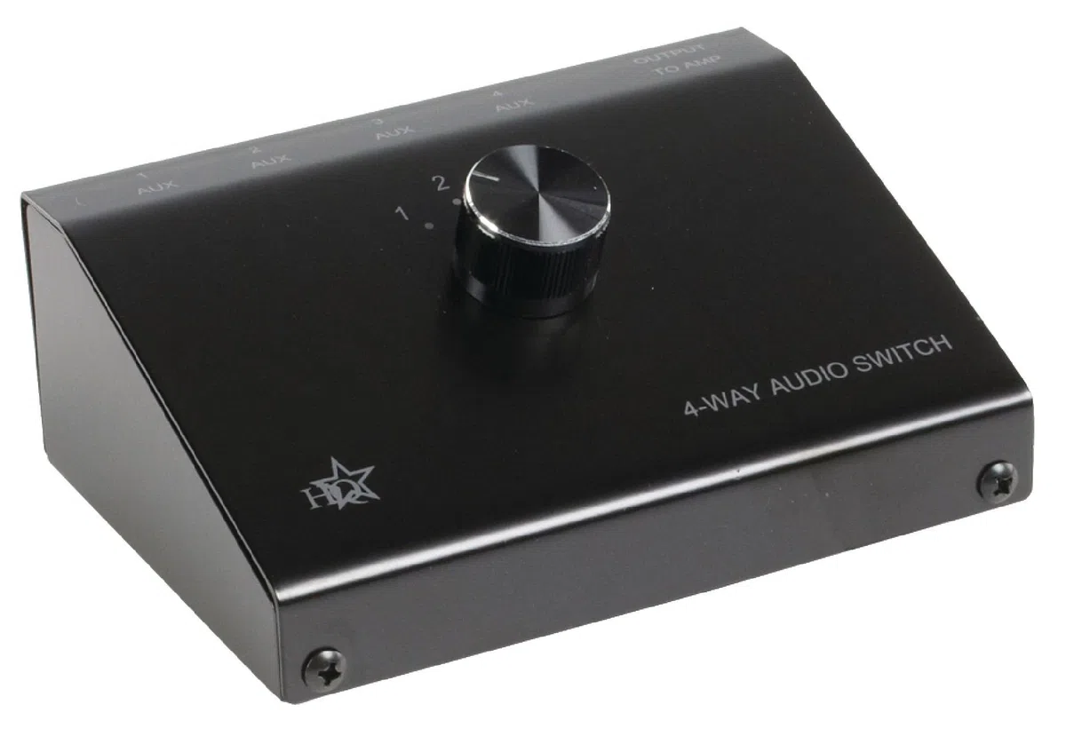 HQ ASWITCH-4 - Switch Audio Stereo, Nero