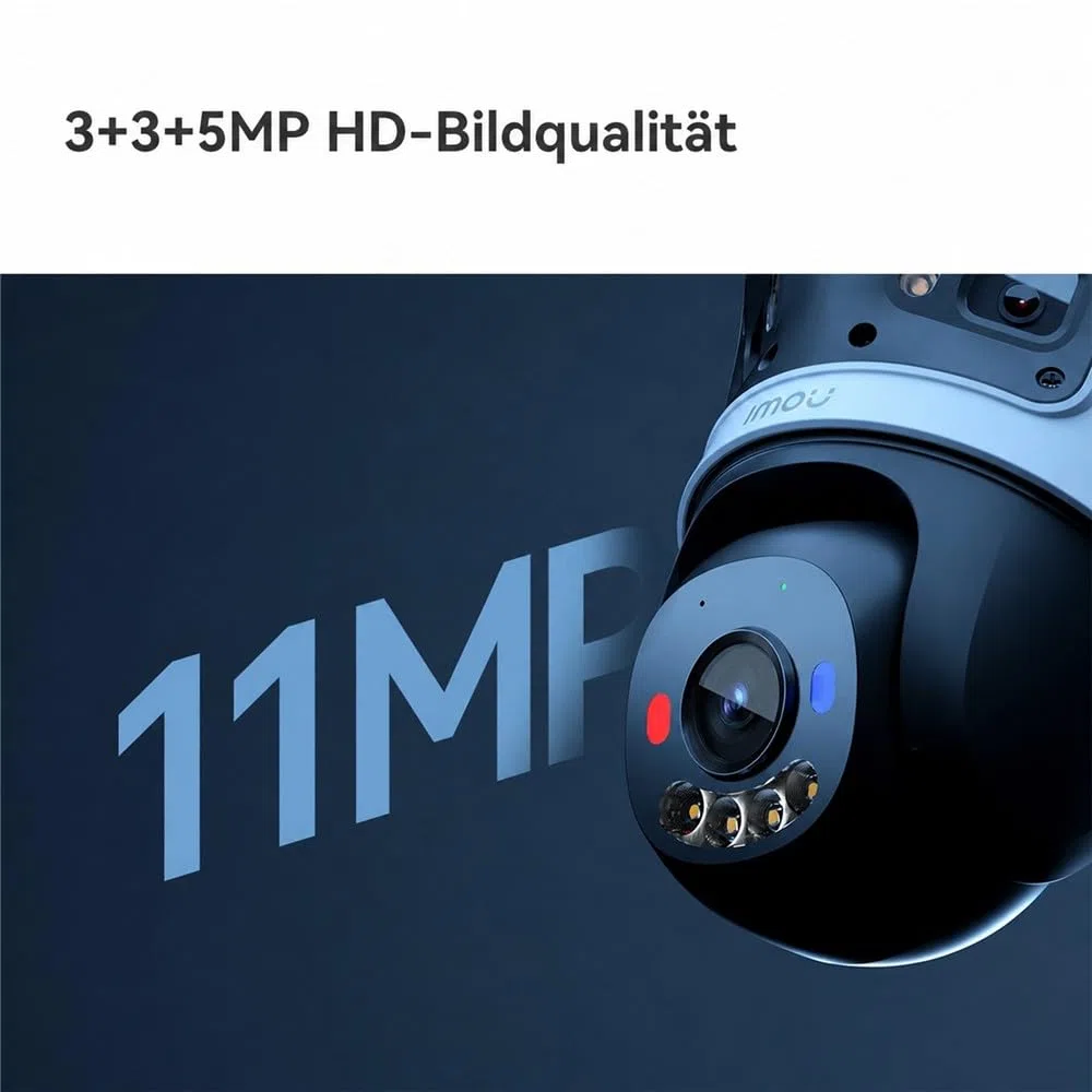 Imou Cruiser Triple 11mp (3mp+3mp+5mp) IP-Sicherheitskamera Outdoor Turret (ipC-S7uP-11m0wed)