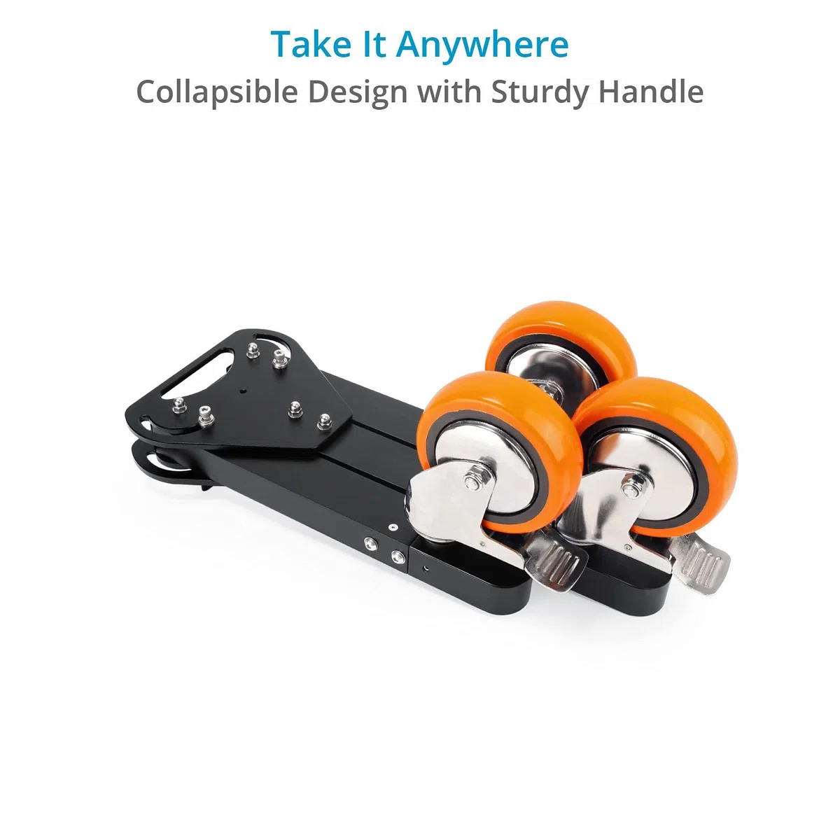 PROAIM Anchor Heavy-Duty Studio Camera Dolly per treppiedi pesanti, Jib e gru. Carico utile fino a 500 kg/1100 libbre. Compatibile con binari. Design pieghevole (DL-ANCR-02)
