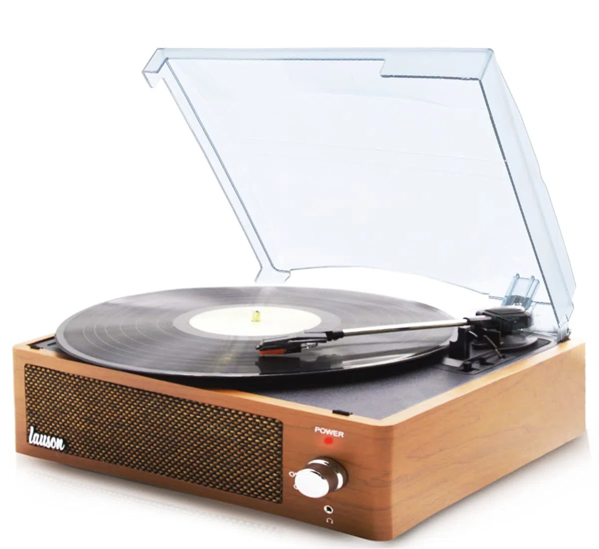 XN092 Giradischi in Vinile Vintage con Bluetooth e Altoparlanti Integrati Codifica della Funzione di Registrazione PC-Link Lettore vinile a 3 velocità 33, 45, 78 (Rovere)