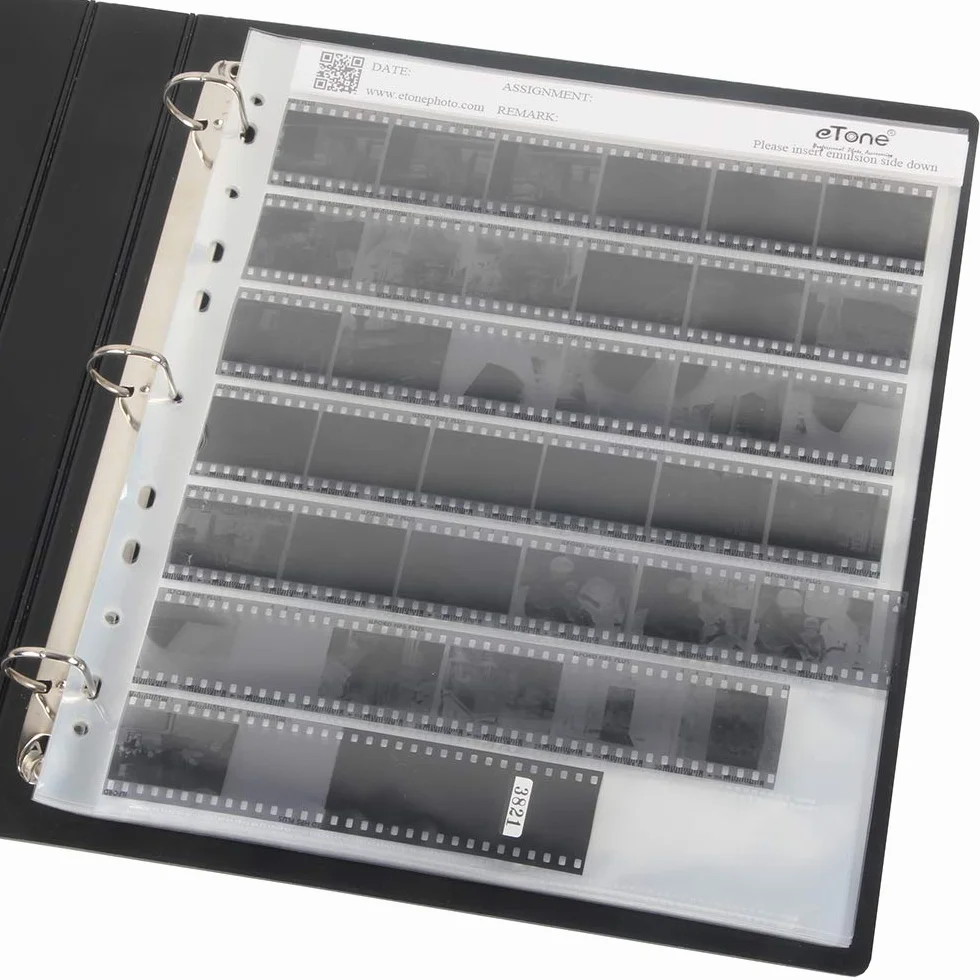 Scatola di immagazzinaggio per archivi senza acidi, con anello per Printfile Standard 135, 35 mm, 120, 4x5, 8x10, 100x135, sacchetto di pellicola per pagine negative (sacchetto negativo 100x135)