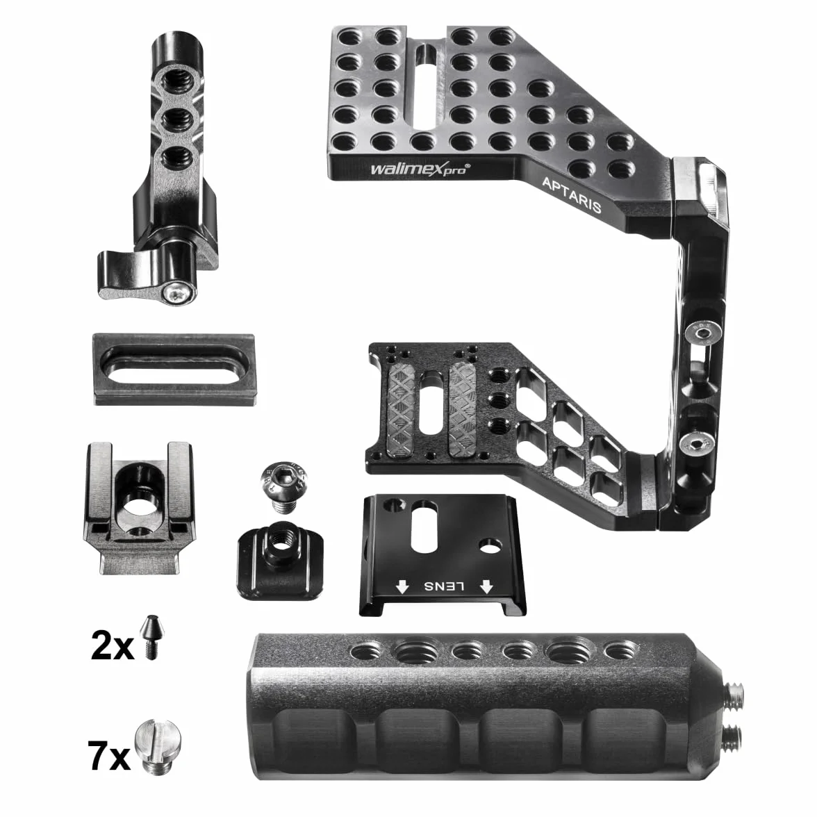 Universal Walimex Pro Aptaris XL MK II cage/Rig-System per fotocamera DSLR/sistema con slot per fotocamera
