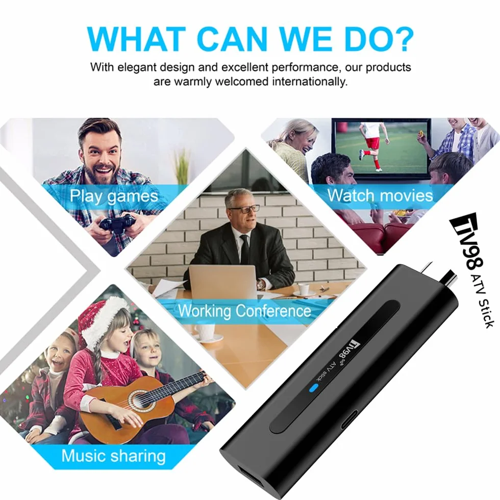 Android 14.0 TV Box,2025 Smart TV STICK box, Streaming Stick 8K,RAM 2GB ROM 16GB Dual WiFi 2.4G/5.8G 10K HDR HD Streaming Media Player