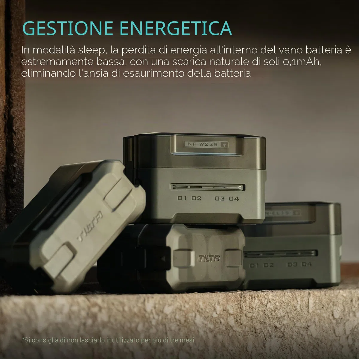 Tilta EN-EL15 Caricabatterie Custodia di Ricarica a 4 Canali Compatibile con Batterie EN-EL15, Stazione di Ricarica Portatile - Verde TBC-EL15-GN