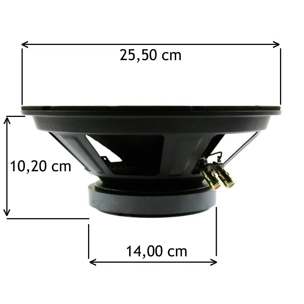 Pyle 1 WOOFER PPA10 PPA 10 altoparlante diffusore da 25,00 cm 250 mm 10" da 300 watt rms e 600 watt max impedenza 8 ohm per casa feste party, 1 pezzo