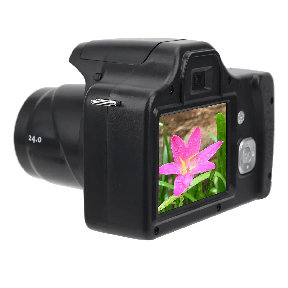 Fotocamera Digitale da 24 MP videocamera digitale Fotocamera con Schermo LCD da 3 Pollici, Fotocamera con Zoom 18X, Flash, Fotocamera Reflex Digitale Portatile Automatyczne aparaty cyfrowe