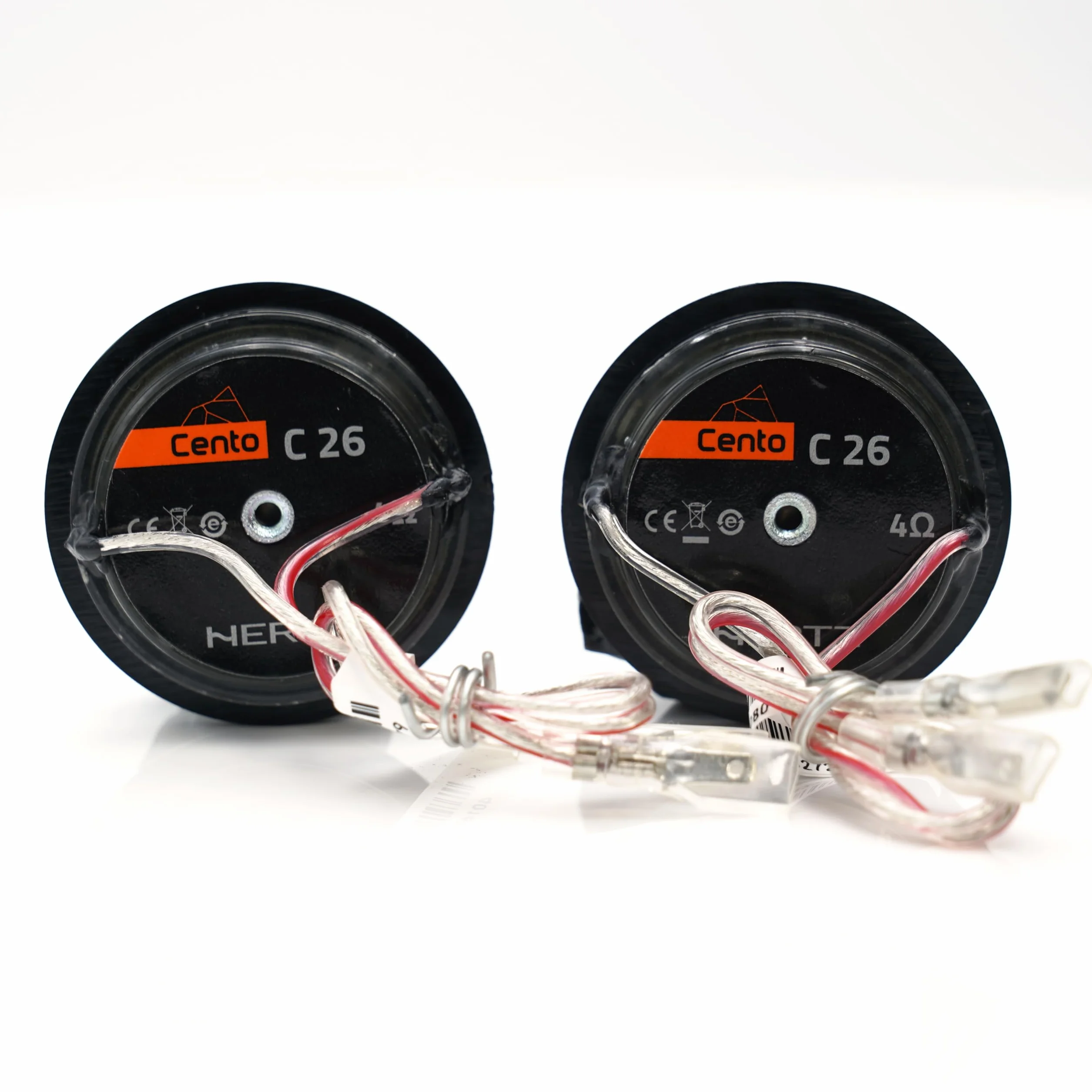 Hertz C 26 – Coppia di tweeter auto da 26 mm con cupola in Tetolon, potenza di picco 120W e risposta in alta frequenza estesa per sistemi audio OEM upgrade