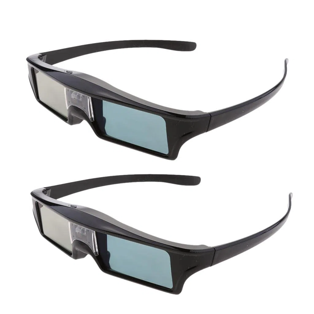 2 x 144Hz Ricaricabili 3D DLP LINK Occhiali Attivi Proiettore TV