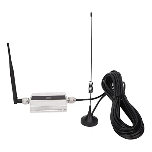 Ripetitore per Telefono Cellulare, Estensore di Segnale per Telefono Cellulare in Argento da 100 V a 240 V in Lega di Alluminio HD Vocale Ad Alta velocità per Ufficio (Spina UE