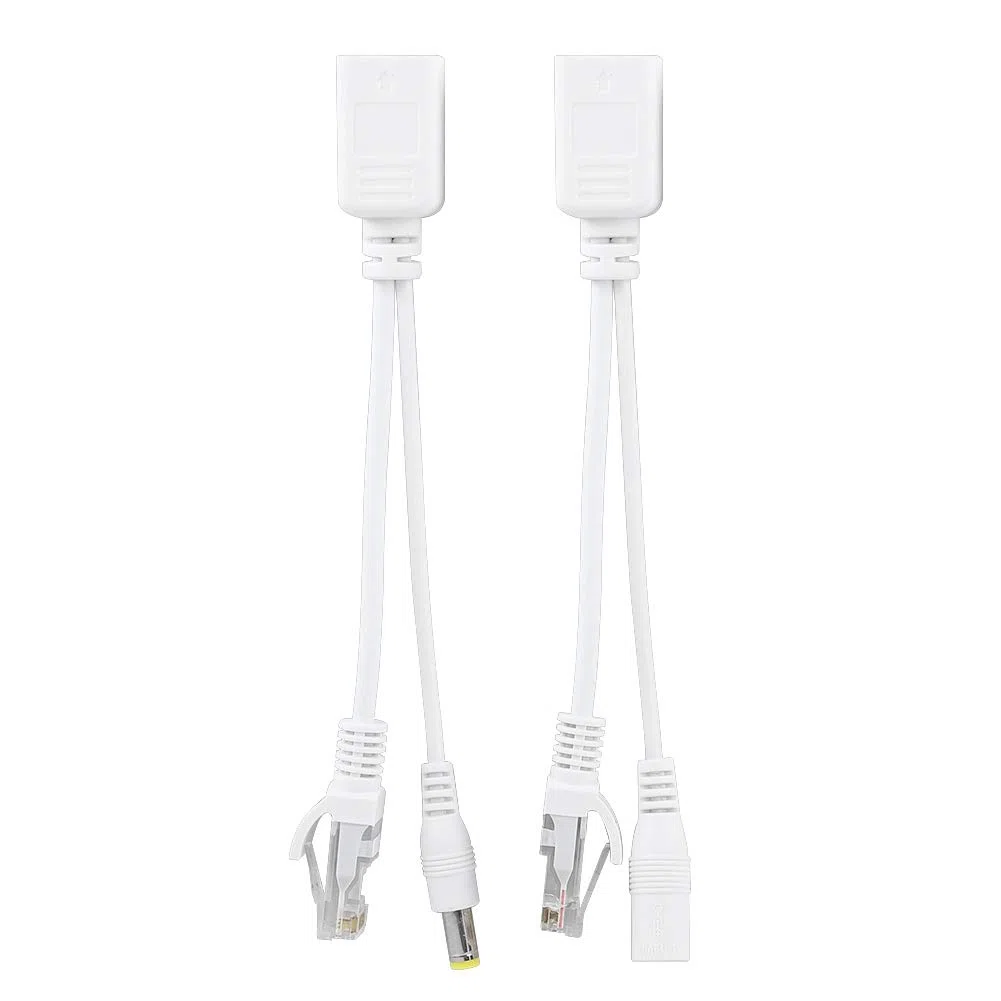 Tosuny 10 accoppiamenti PoE iniettore e splitter telecamera IP POE RJ45 cavo Over Ethernet adattatore iniettore + splitter DC 12 V