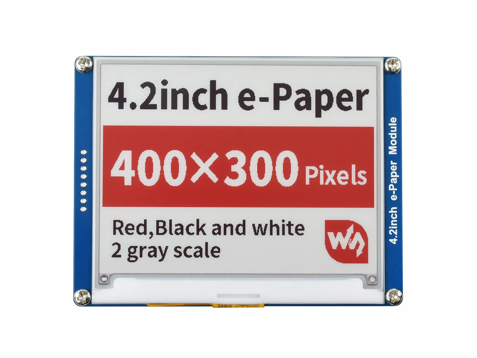 Waveshare 4.2 Inch E-Paper Display Module(B) Kit 400x300 Resolution Red Black White Three-Color E-Ink Screen Electronic Paper Module for Raspberry Pi/Jetson Nano/Arduino/STM32 via SPI Interface