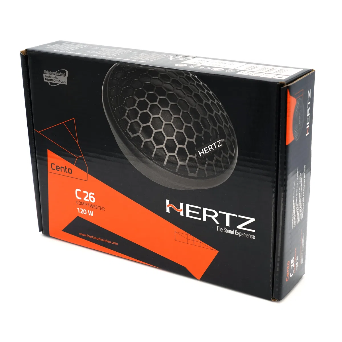 Hertz C 26 – Coppia di tweeter auto da 26 mm con cupola in Tetolon, potenza di picco 120W e risposta in alta frequenza estesa per sistemi audio OEM upgrade