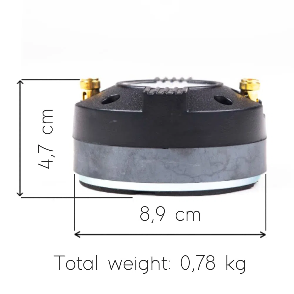1 MASTER AUDIO DR6P driver a compressione 150 watt rms 300 watt max diametro gola 2,5 cm per trombe casa feste cassa 8 ohm 102 db bobina 3,4 cm, 1 pezzo
