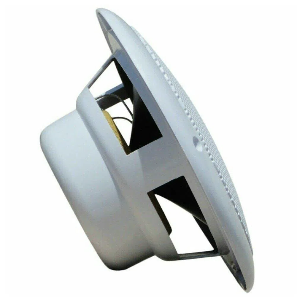 2 PLMR605W altoparlanti marini nautici sistema 2 vie da 200 watt rms 400 watt max da 16,5 cm 165 mm 6,5" di diametro bianchi impermeabili piscina barca hotel, a coppia