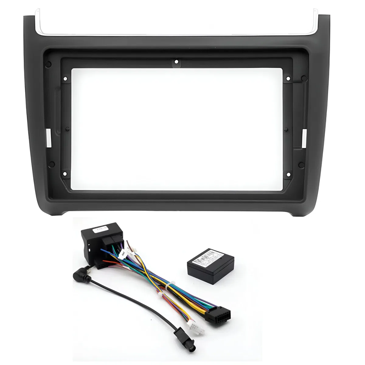 Sound Way Kit Montaggio Adattatore Autoradio, Mascherina 9" Pollici Compatibile con Volkswagen Polo 2009-2017