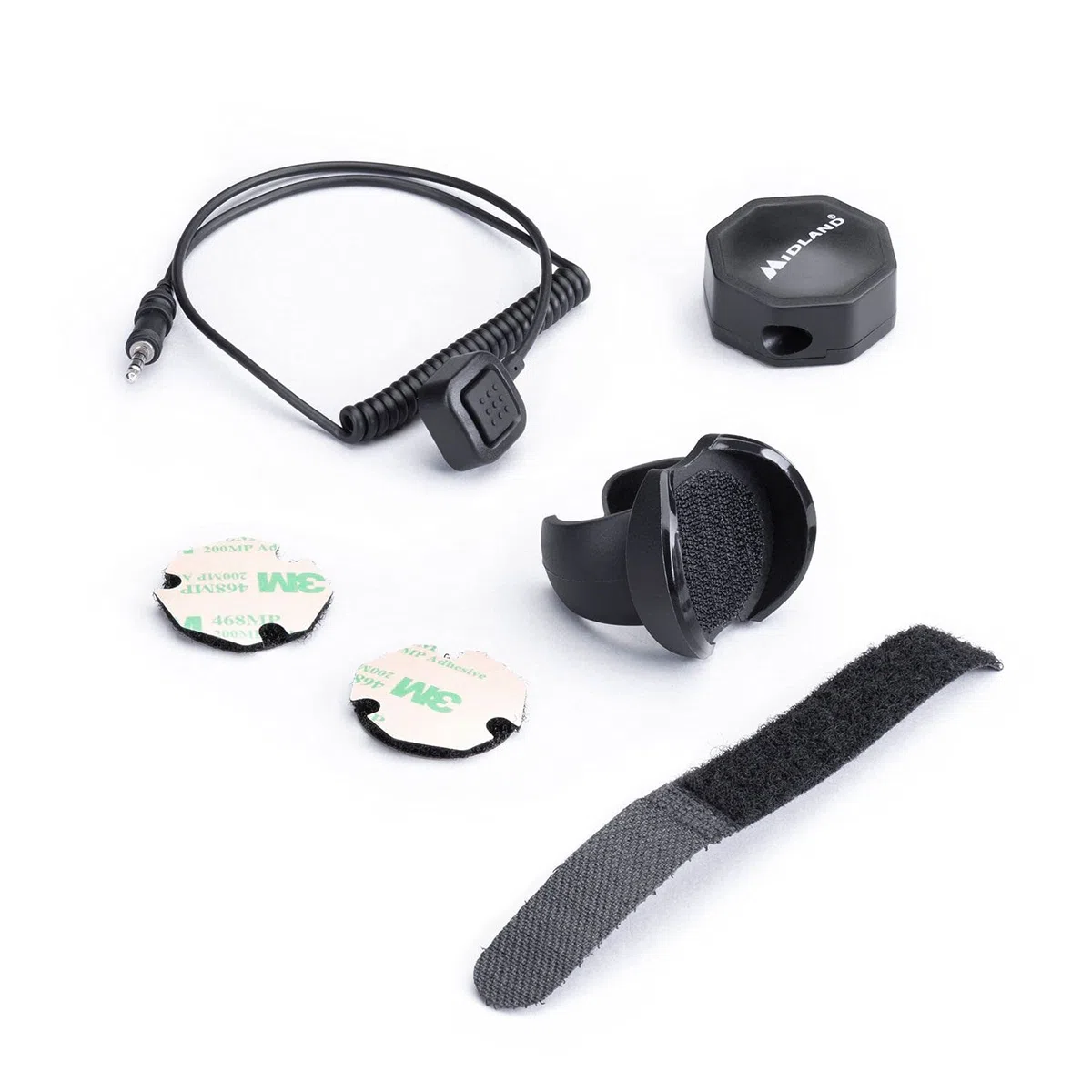 Midland - Pulsante Bluetooth Auto Low Energy con PTT Dual, Kit Vivavoce Bluetooth per Comunicazioni Sicure a Mani Libere - Accessori Auto, Camion, Camper, Fuoristrada - Compatibile con App CBTALK