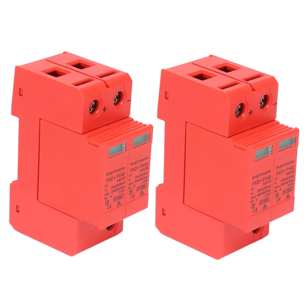 FXD1-PV40 Dispositivo di Protezione Contro le Sovratensioni CC 2P 40KA Dispositivo di Protezione Dai Fulmini per Sistemi Solari, CC 1000 V/750 V/500 V con Funzione di Segnale