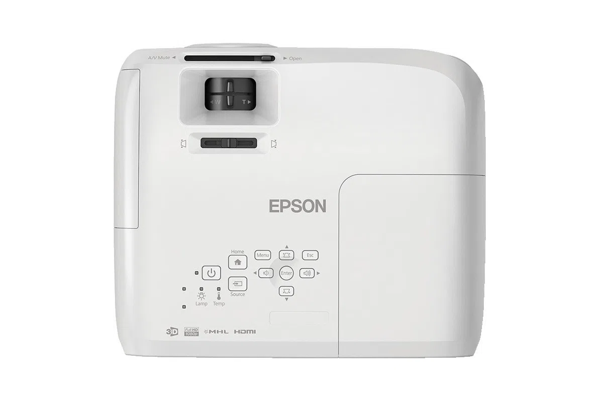 Epson EH-TW5210 Videoproiettore 3D per l'Home Cinema, Tecnologia 3LCD, Bianco