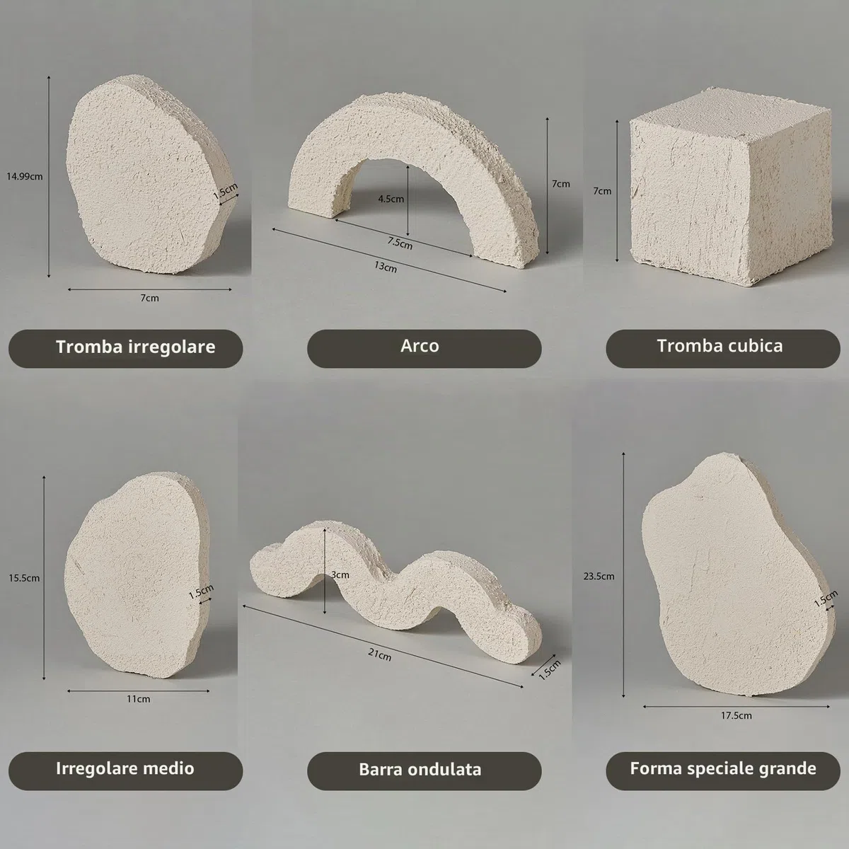 6PCS Prodotto di Design Originale Fotografia Sfondo Puntelli Impermeabile Grano Bianco Pittura A Mano In Legno Geometrico Cubo Puntelli per Photoshoot