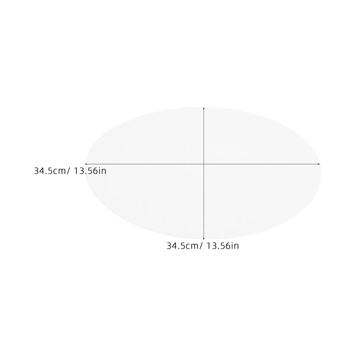 Disco Diffusore Luce Rotondo Acrilico 34,5 CM Spessore 1 MM per Lampada Sospensione e Paralume Tamburo, Diffusore Anti-Abbagliamento per Lampade da Tavolo e Illuminazione Casa
