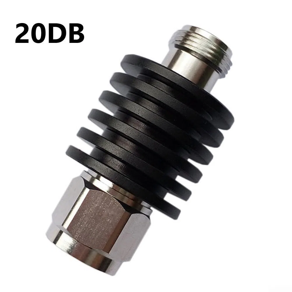 Attenuatore fisso coassiale ad alta potenza 10W N Tipo 12, gamma di attenuazione 140dB (20DB)