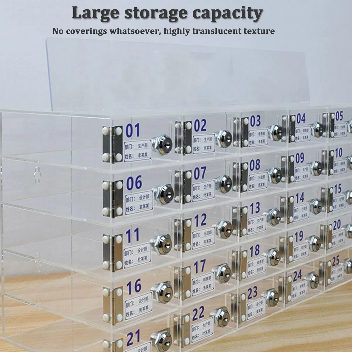 Caja de Almacenamiento para teléfonos móviles Soporte acrílico para teléfonos móviles Caja de Almacenamiento de Escritorio la de Pared para teléfonos móviles con Cerradura y Le
