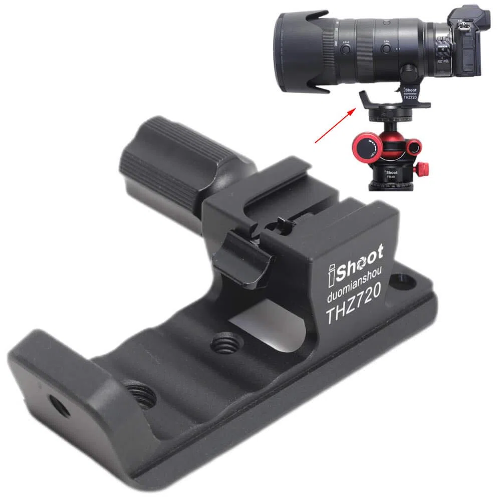 iShoot - Supporto di ricambio per treppiede, compatibile con Nikon Nikkor Z 70-200 mm f/2.8 VR S, staffa di supporto per obiettivo con coda di rondine Arca Fit