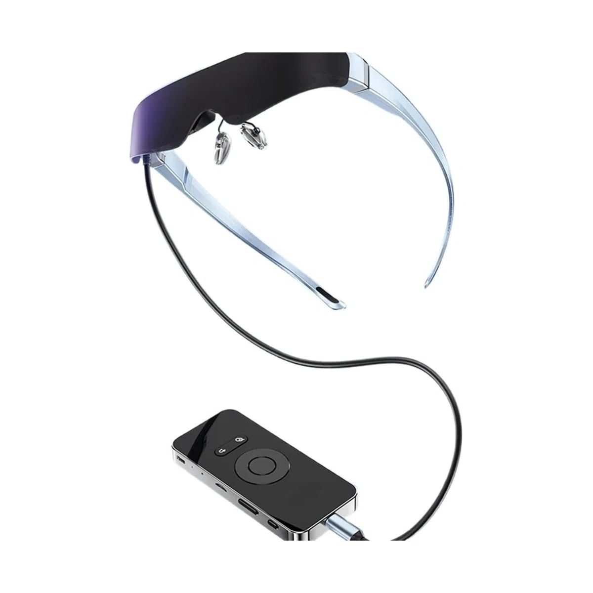 4k 1080p 3D/2D Switching VR Video Glasses Women Man Big Screen Dual Lens Virtual Mobile Theatre Ar Smart Glasses(512GB Version)