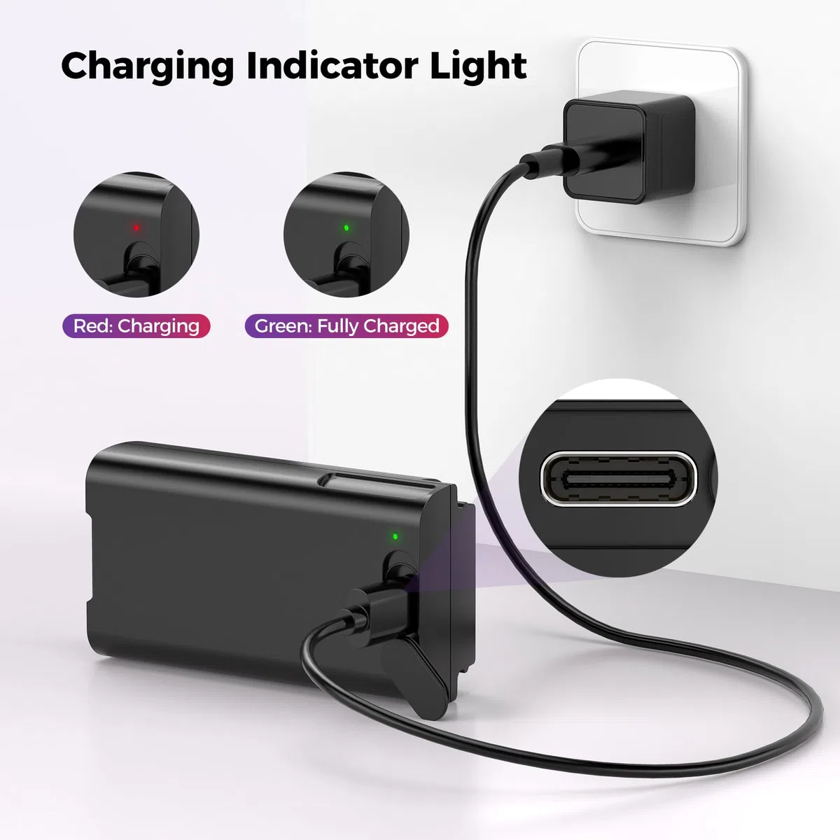 NASTIMA Batteria Agli ioni di Litio 7000mAh 25,2Wh Compatibile con eufy Videocitofoni E340 & C31, Batteria a Rilascio Rapido con USB-C, Lunga Durata, BMS Integrato