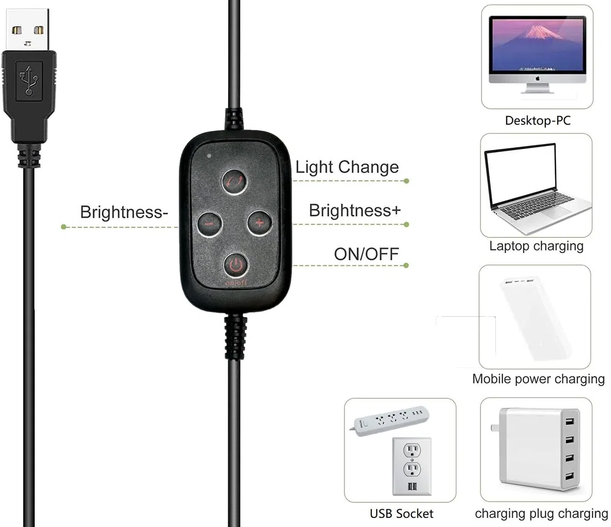 Supporto per telefono da parete con luce ad anello, 28 cm, luce per selfie con braccio a parete compatibile con Samsung e iPhone 16 15 14 13 12 11 Xr Xs X pro max